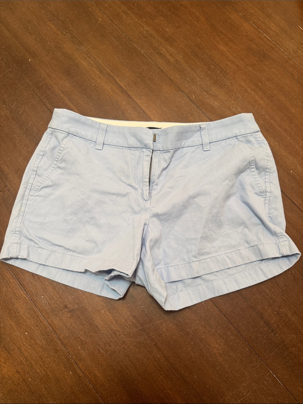 J. Crew Light Blue Cotton Cuffed Women's Shorts